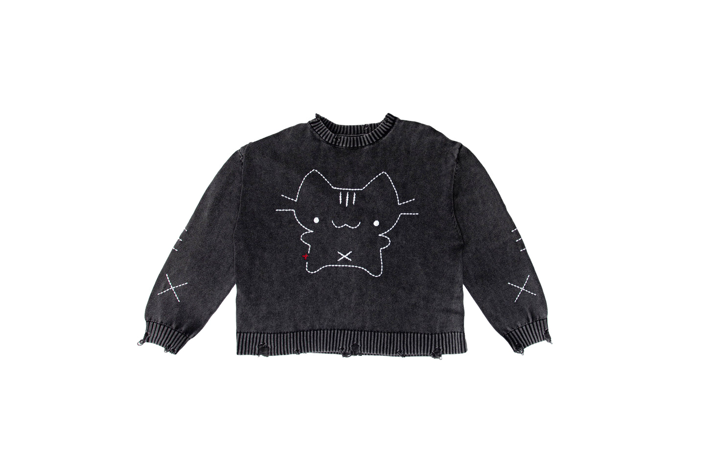 'cat scratched my sweater' knit