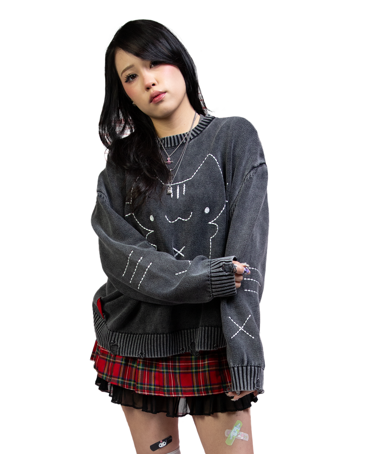 'cat scratched my sweater' knit