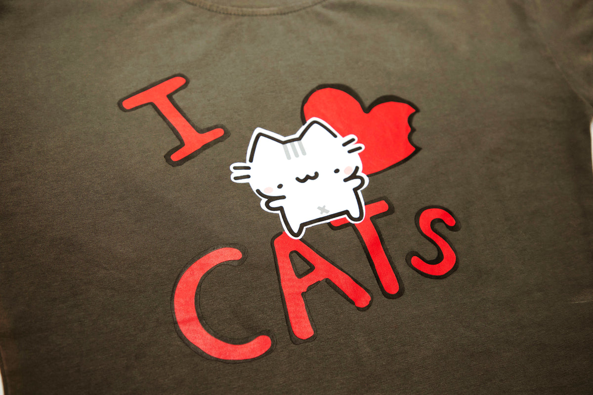 i <3 cats baby tee
