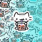 Basil Sticker Pack -Silly Cats