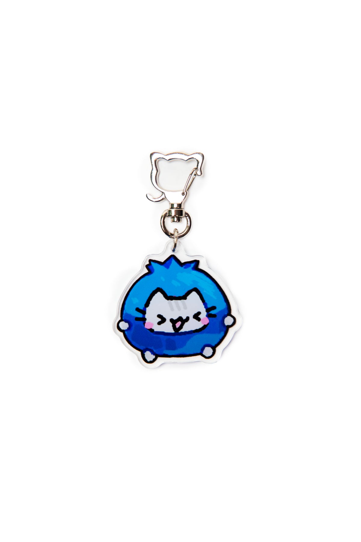 basil blueberry cat charm