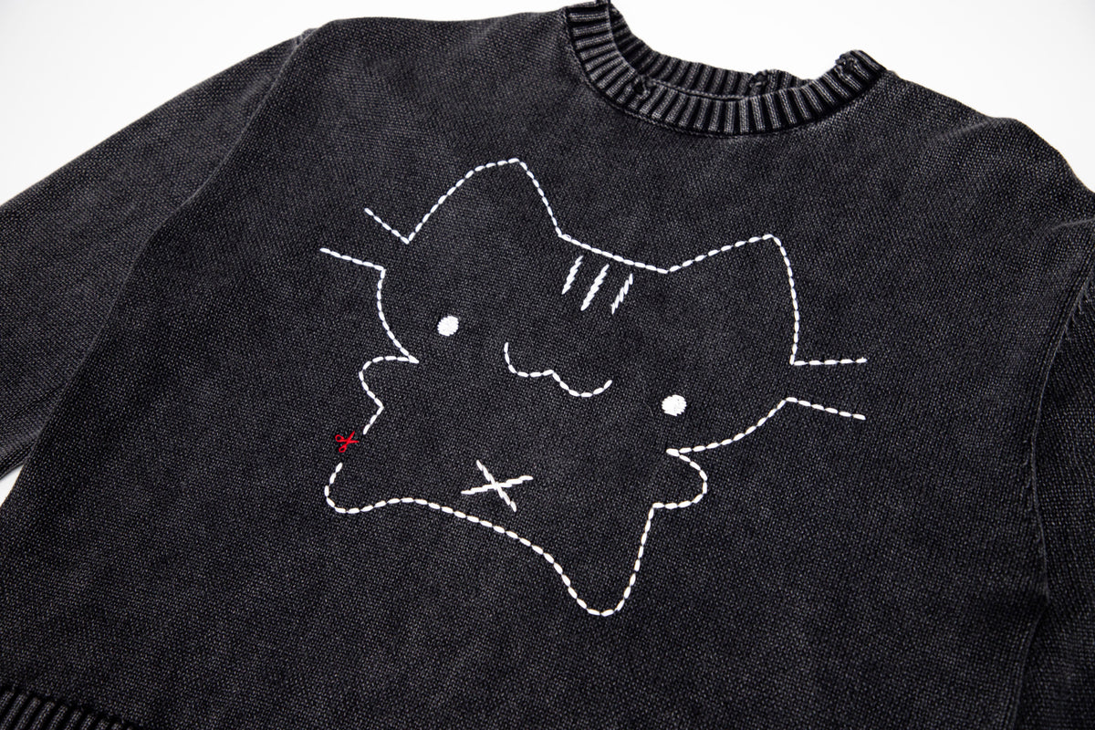 'cat scratched my sweater' knit