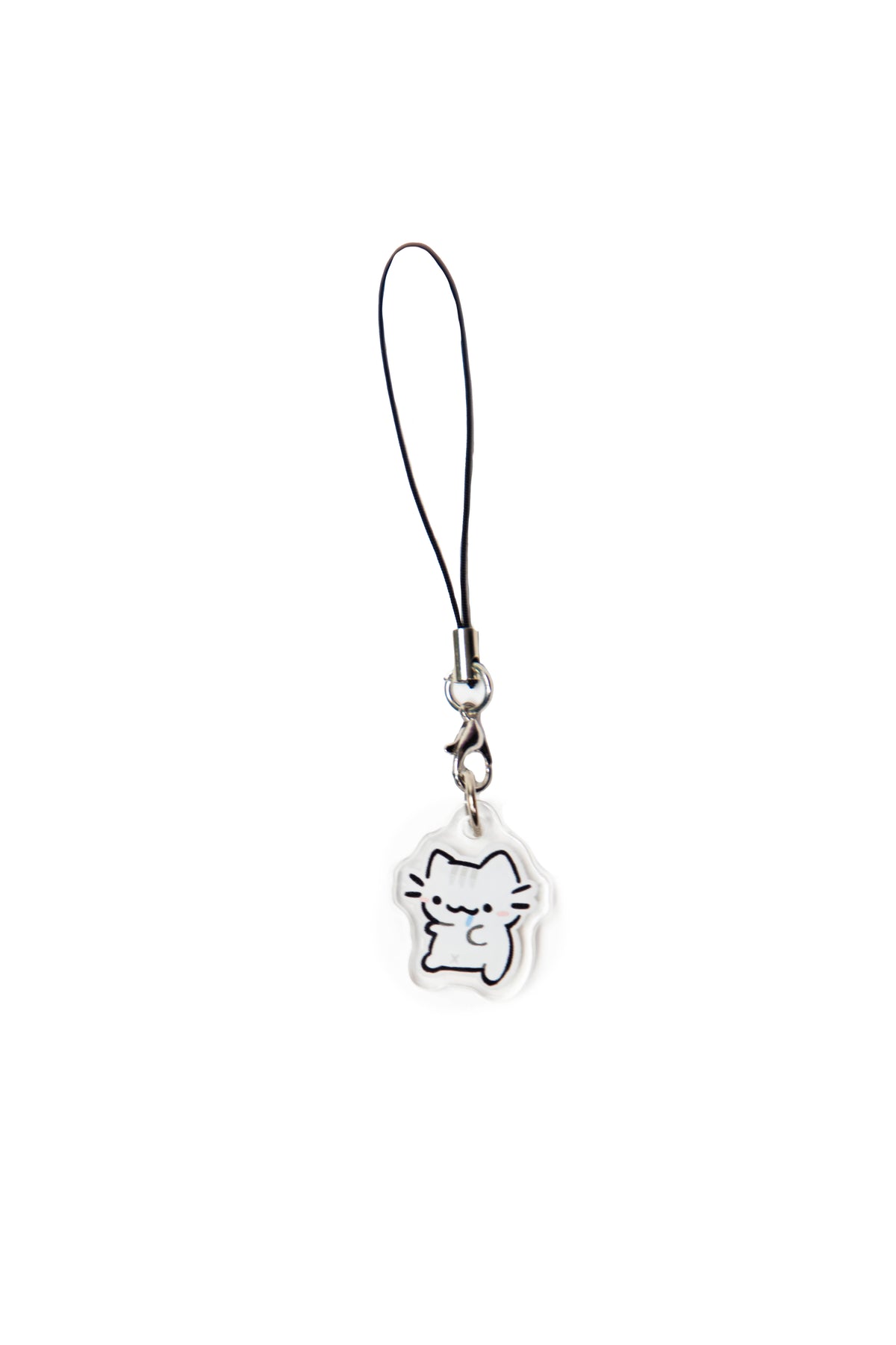 basil cat 'drool' phone charm