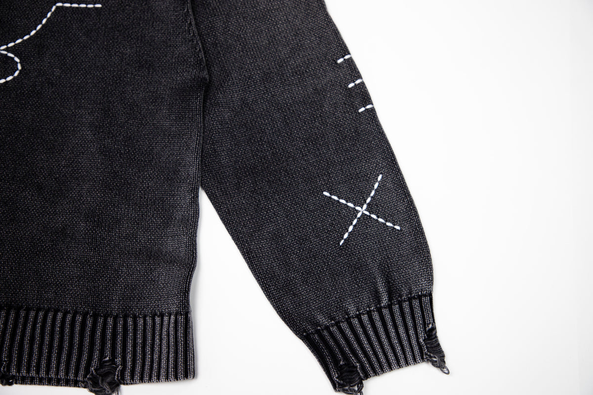 'cat scratched my sweater' knit